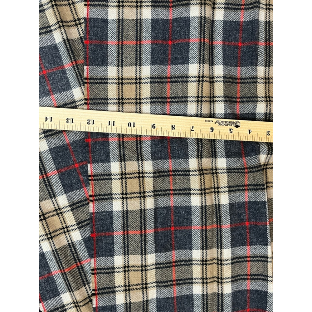 Vintage Pendleton Pure Virgin Wool Made in USA Tartan Plaid Fringe Scarf - Picture 6 of 6